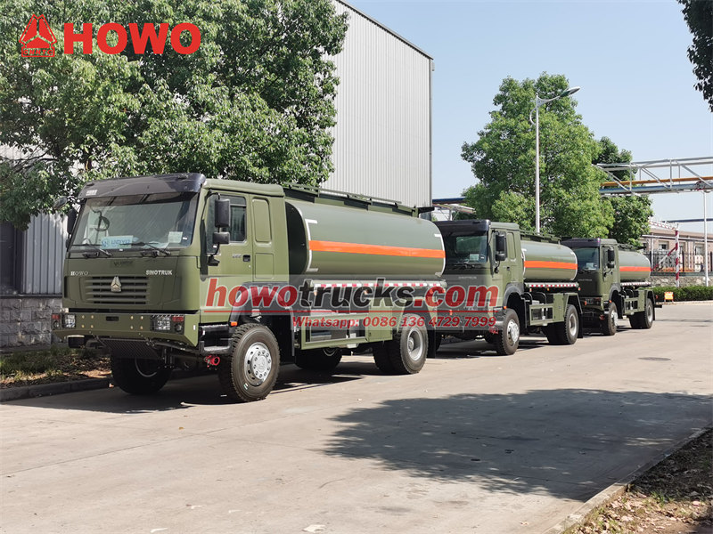 HOWO fuel tank trucks exported