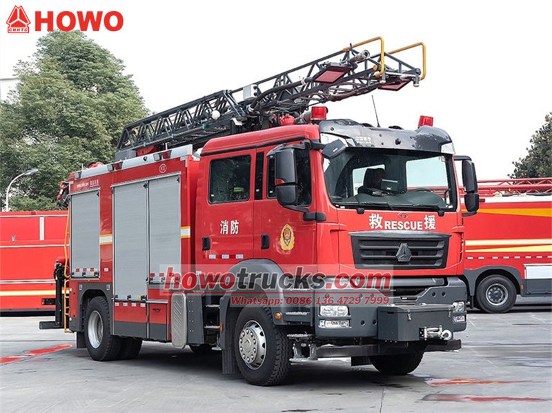 Howo arial ladder fire rescue truck Howo arial ladder fire rescue truck