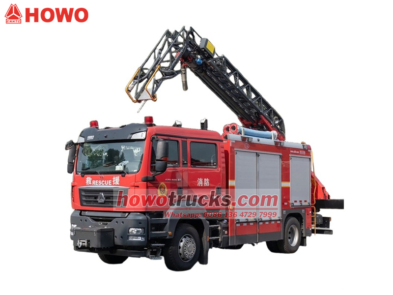 Howo arial ladder fire rescue truck Howo arial ladder fire rescue truck