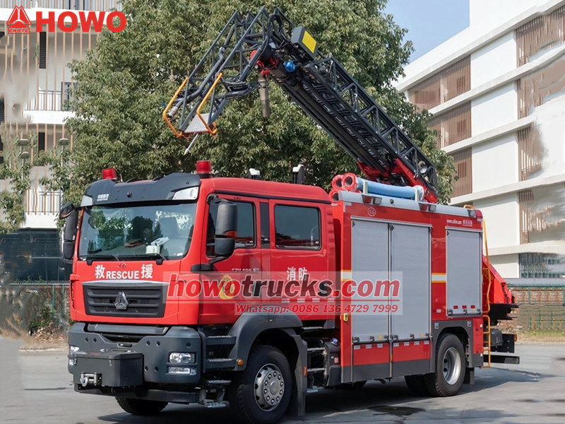 Howo arial ladder fire rescue truck Howo arial ladder fire rescue truck