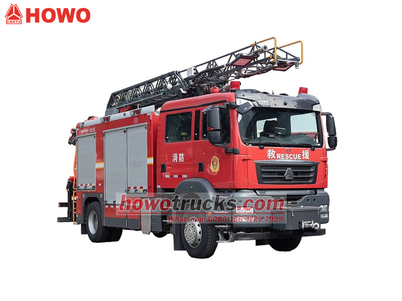 Howo arial ladder fire rescue truck Howo arial ladder fire rescue truck