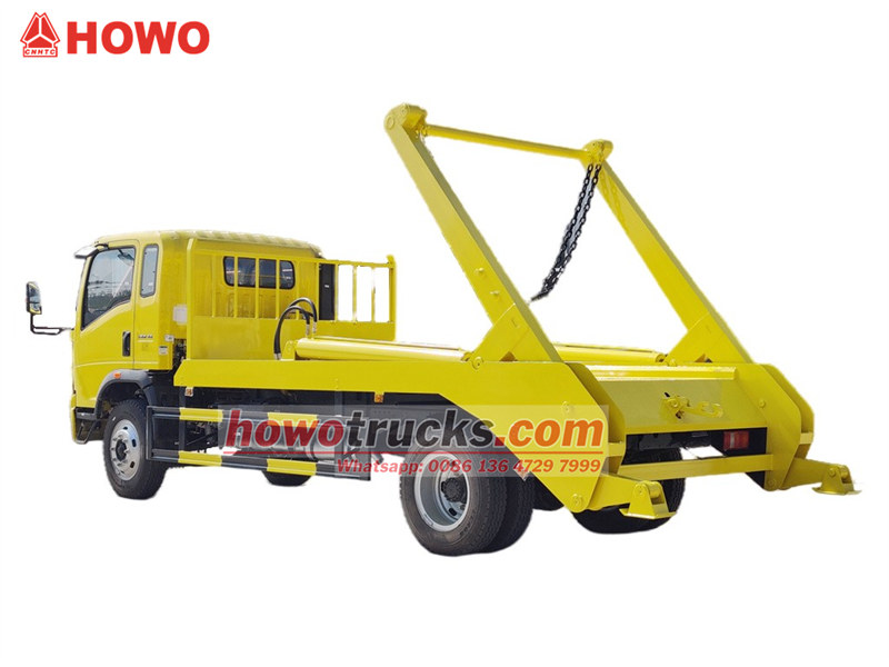 HOWO 4cbm skip loader garbage truck