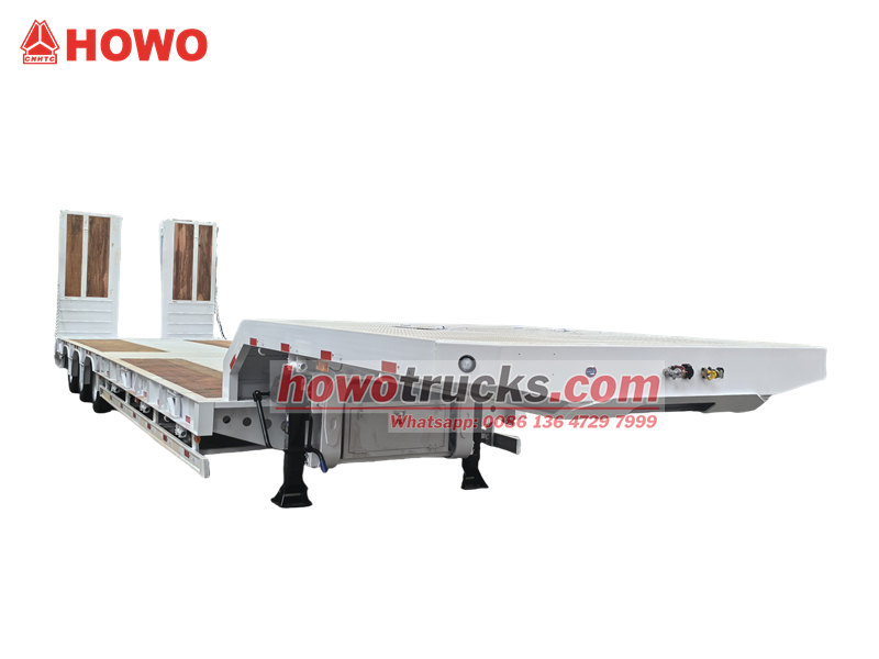 Heavy Lowboy trailer HOWO
