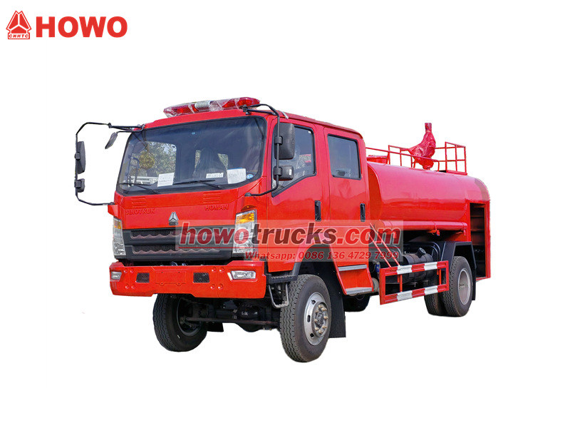 Howo 4X4 fire Water Bowser