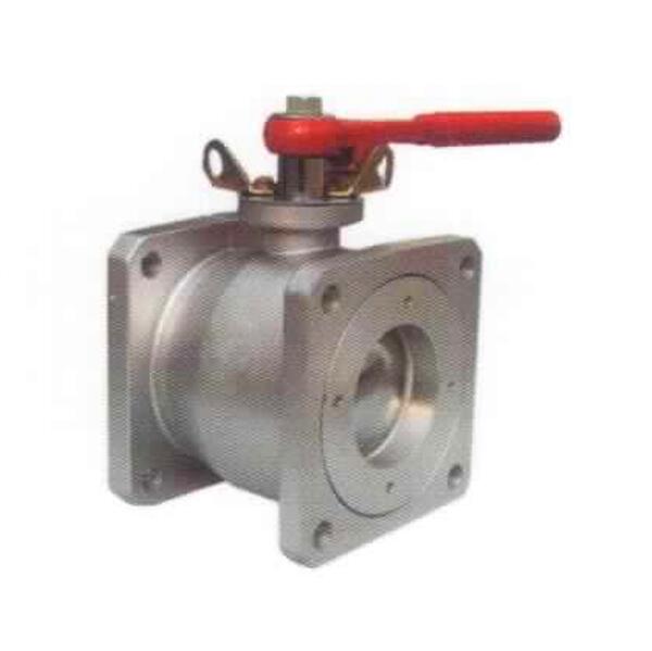 Straight ball valve with optional size