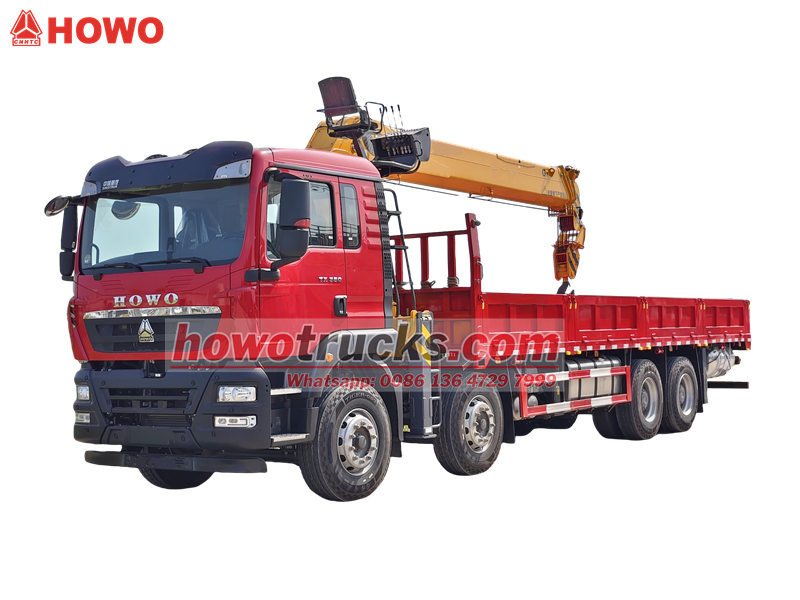 HOWO TX 8x4 boom crane truck