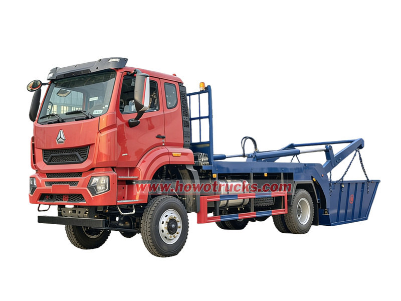 HOWO 4x4 off road skip loader ရဲ့ အားသာချက်ကြီး