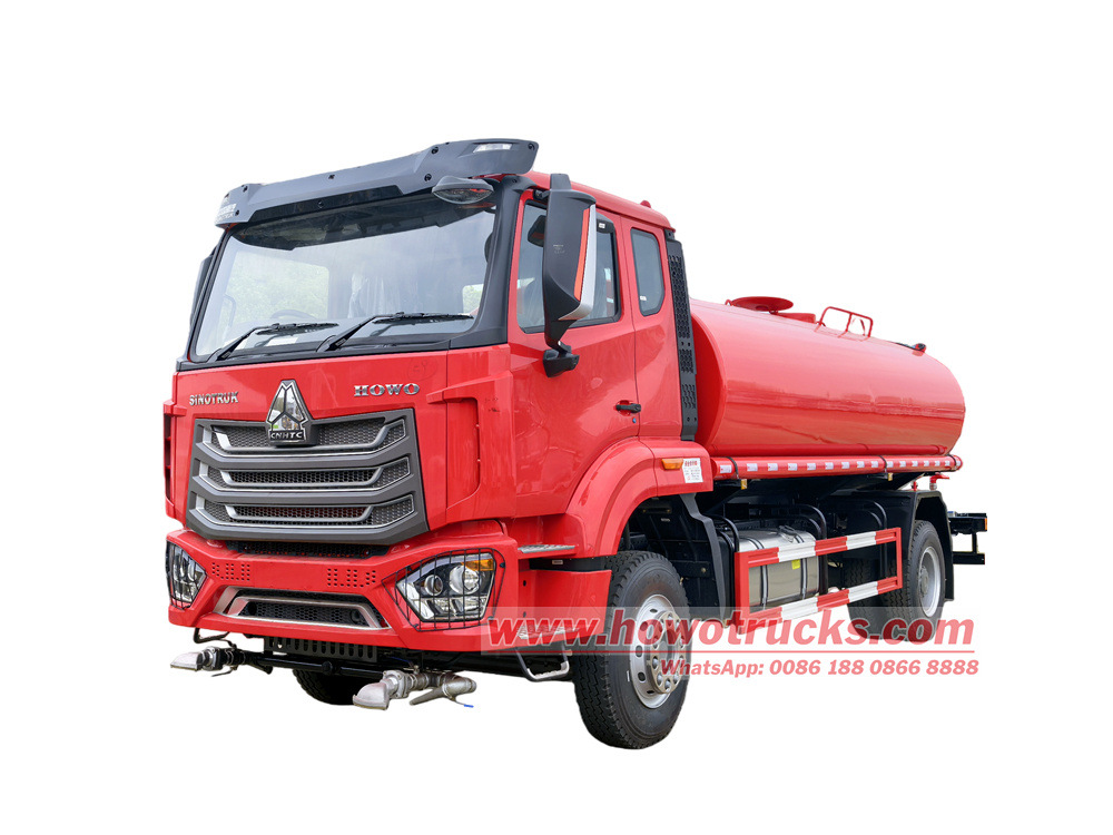 Howo 4x2 drive water delivery tanker bowser