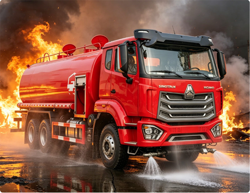 Howo NX 15000L fire water truck