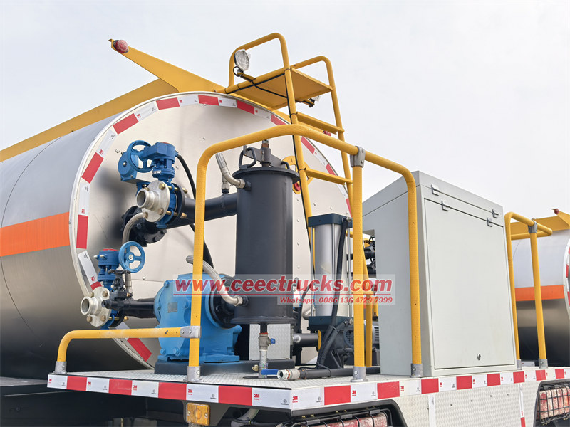 Rear platform with necessary accessories