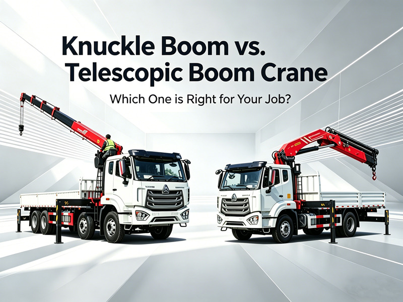 Telescopic Boom နှင့် Knuckle Boom Crane: သင့်အတွက် သင့်တော်သော တစ်ခုကို မည်သို့ရွေးချယ်ရမည်နည်း။